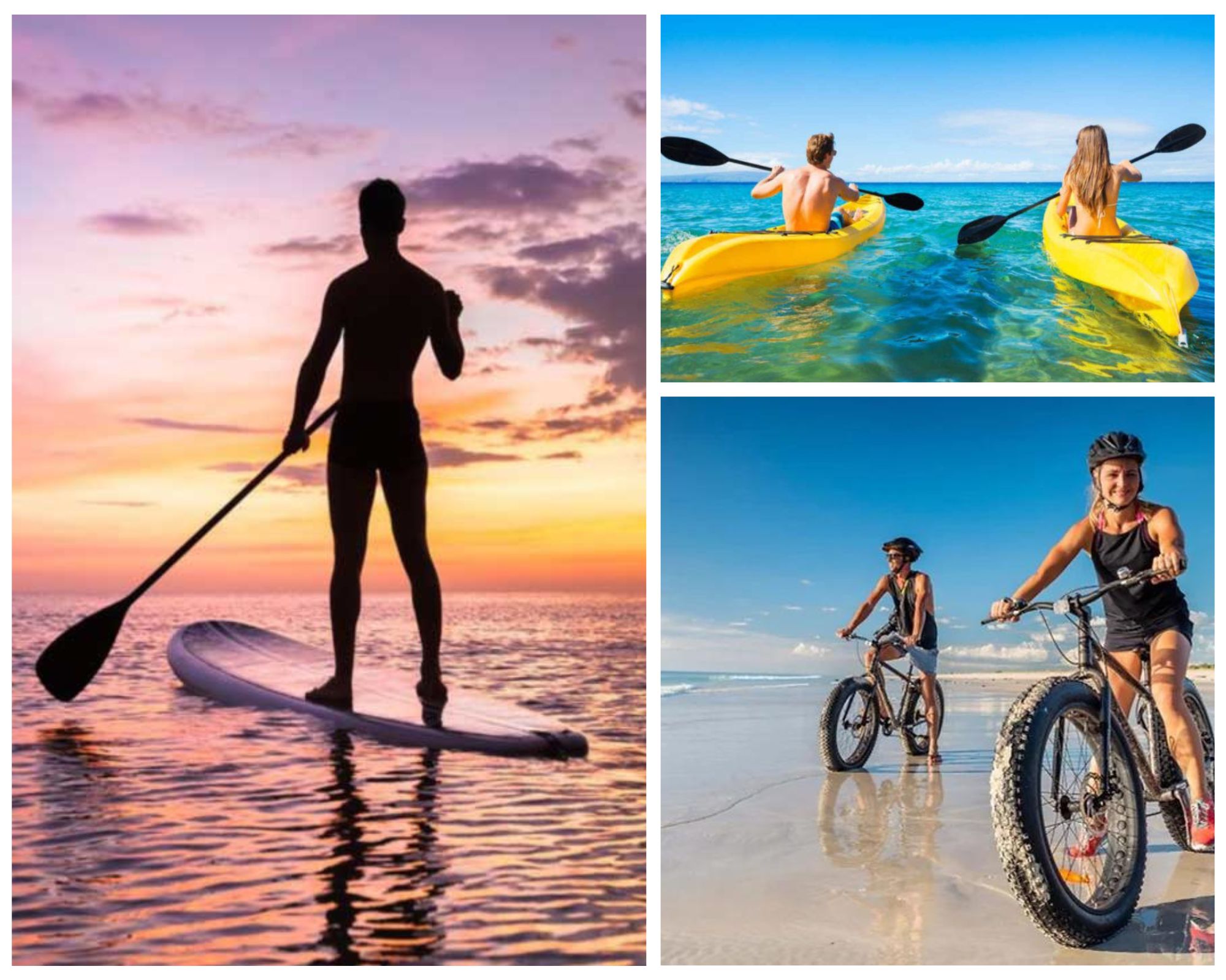 Kayak, SUP or Beach Bike Hire Castaways